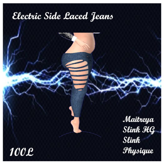eLECTRIC _Side Laced jeans Blue  Add me to open