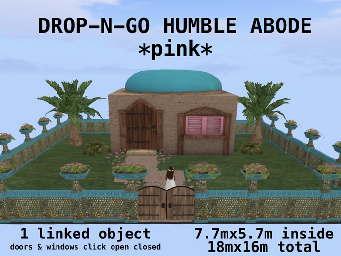{MAJIIK} DROP-N-GO  HUMBLE ABODE *pink*