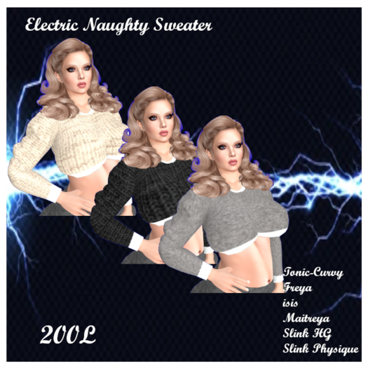 Electric Naughty sweater Fatpack ADD ME