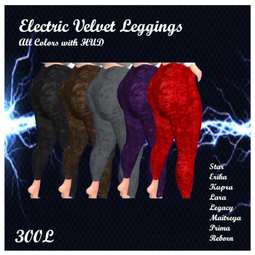 Electric Velvet Leggings  Add me to Unpack