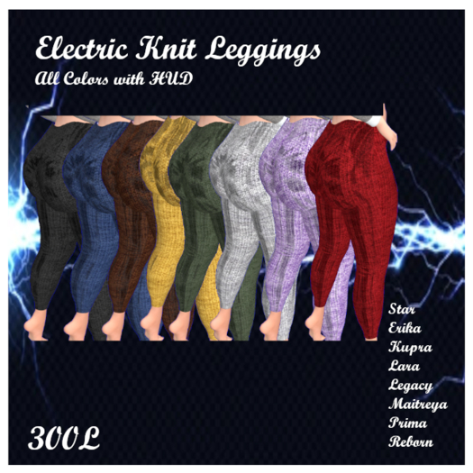 Electric Knitt  Leggings add me to uNPACK