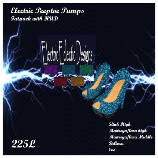 Electric Peep Toe Pumps Fatpack With Hud  ADD ME