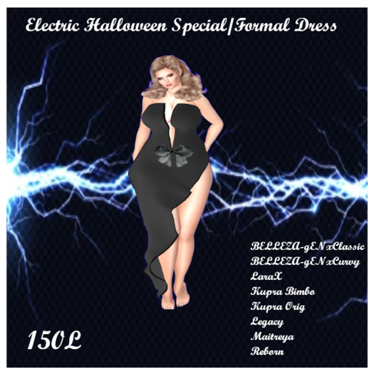 Electric High Low Formal In Black BOXED