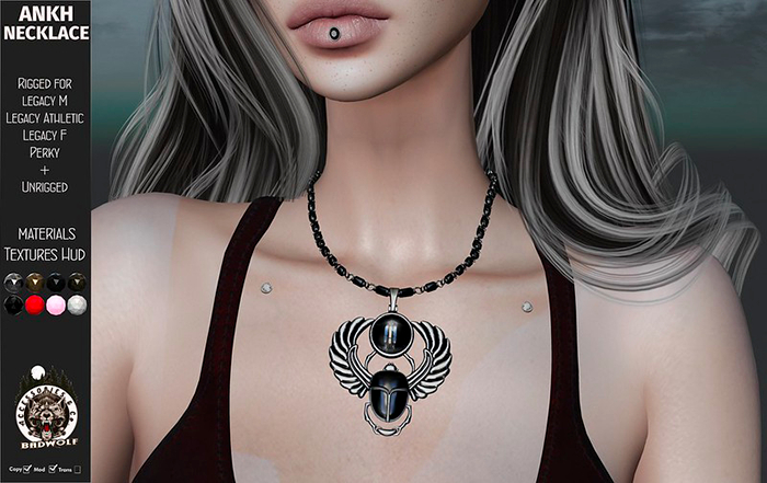 Badwolf - Ankh Necklace