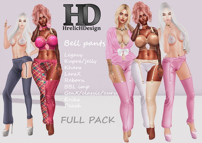 Bell pants FULL PACK    // HD- LEGACY -KUPRA-LARAX-REBORN-GENX-BBLIMP-ERIKA-PEACH