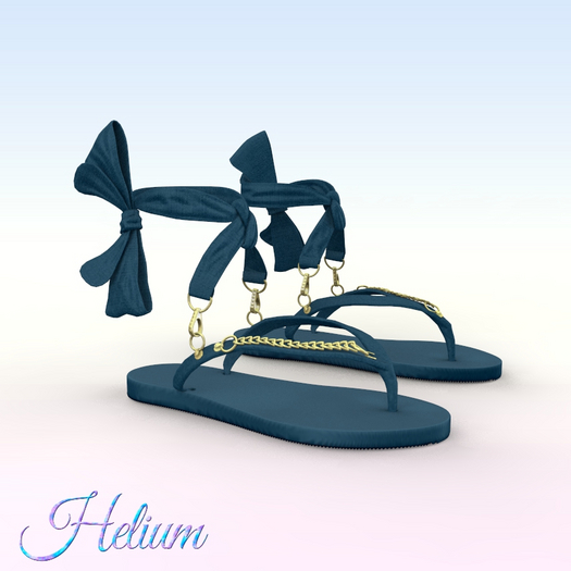 Navy Chain Sandals Legacy