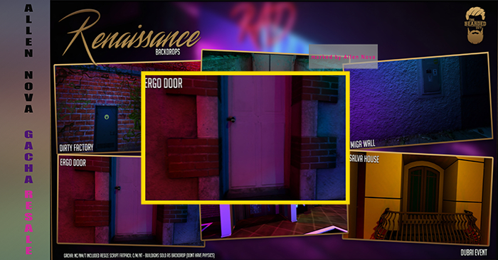 [Box] Ergo Door - Renaissance Backdrops - The Bearded Guy - SALE !