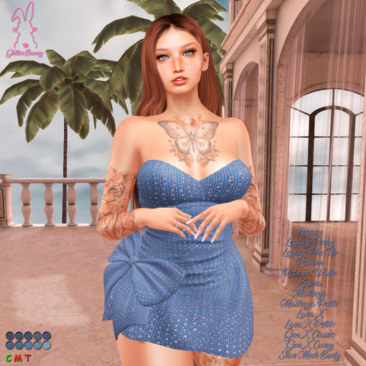 *Glitter Bunny* Colette Jeans Dress