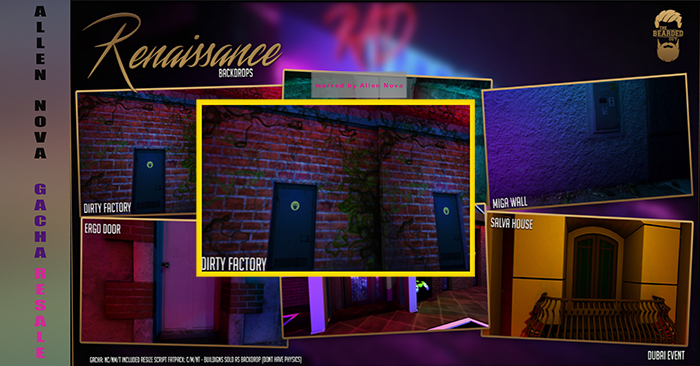 [Box] Dirty Factory - Renaissance Backdrops - The Bearded Guy - SALE !