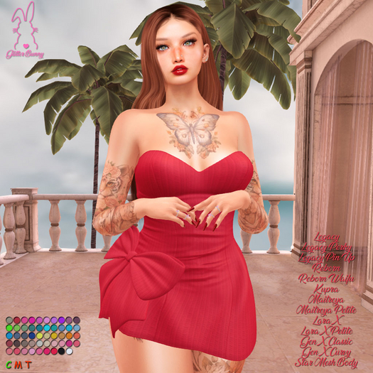 *Glitter Bunny* Colette Plain Dress 