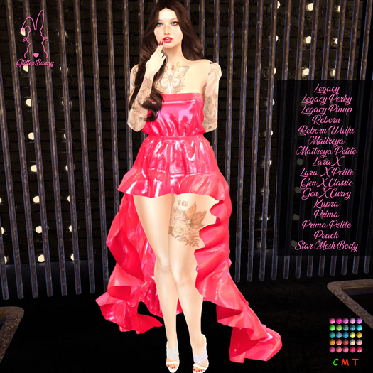 *Glitter Bunny* Vanessa Dress Latex 