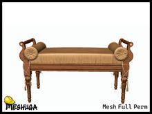 Meshuga Antique Bedroom Bench FULL PERM MESH