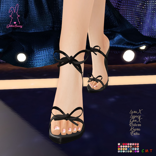 *Glitter Bunny* Sofia Heels Plain 