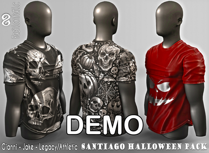 Demo Halloween Top Santiago Fatpack - Signature Gianni, Belleza Jake, Legacy, Athletic - FashionNatic