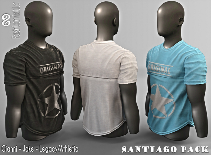 Top Santiago Fatpack - Signature Gianni, Belleza Jake, Legacy, Athletic - FashionNatic