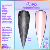 ~TL~ Onyx Unisex Stiletto Nails