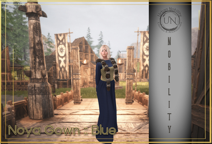 **UN** Noya Gown:: Blue