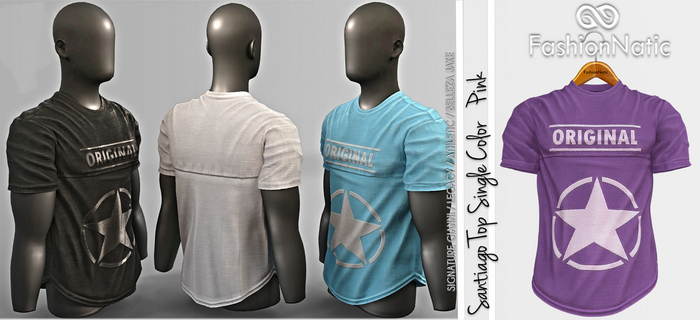 Top Santiago Mauve - Signature Gianni, Belleza Jake, Legacy, Athletic - FashionNatic