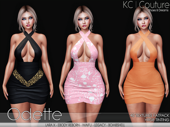-KC- ODETTE DRESS / 40 TEXTURES FATPACK