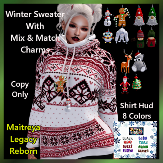 (PD) Winter Sweater & Charms