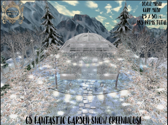 GD FANTASTIC GARDEN SNOW GREENHOUSE