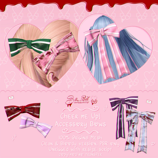 { Red Blossom } Cheer Me Up! Accessory Bows GROUP GIFT