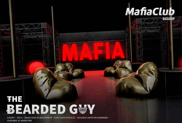 Mafia Club Backdrop - The Bearded Guy