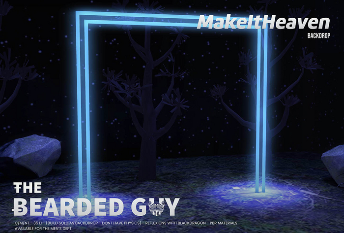 Make it Heaven Backdrop - The Bearded Guy