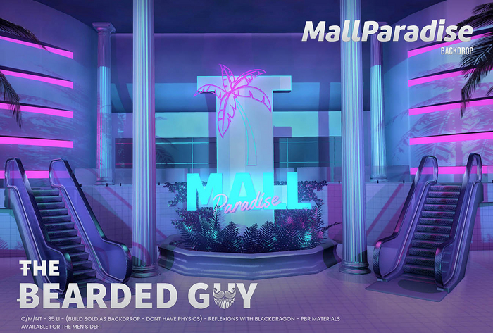 Mall Paradise Backdrop - The Bearded Guy