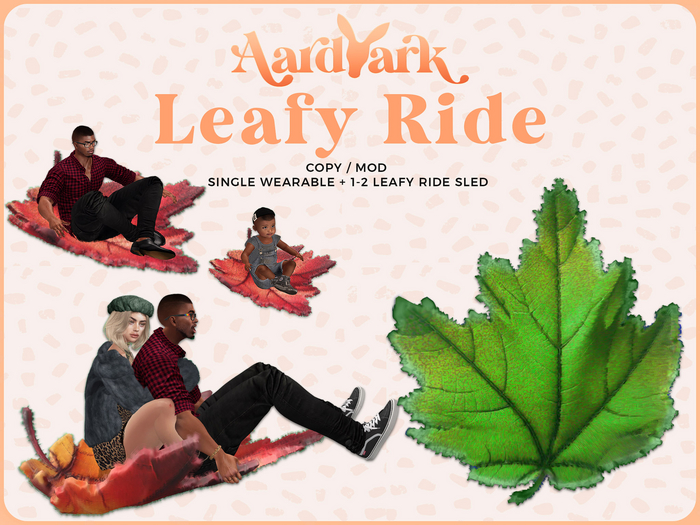 Aardvark : Leafy Ride - Green 
