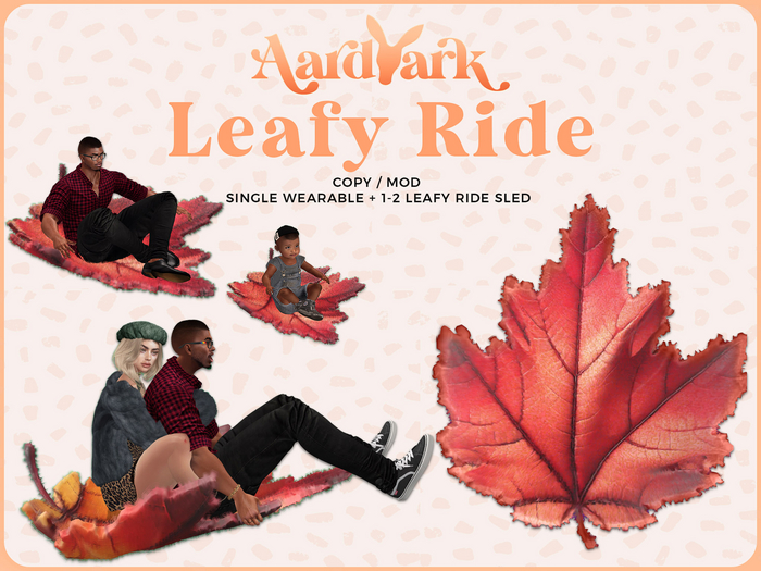 Aardvark : Leafy Ride - Red