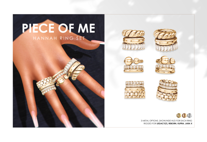 [POM] Hannah Ring Set