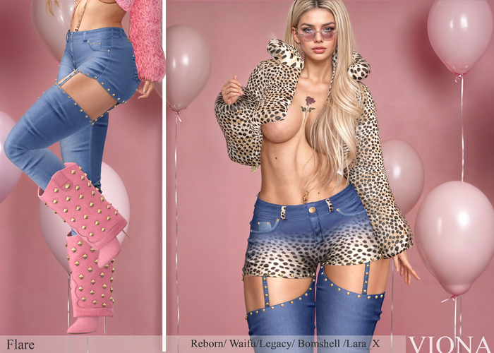 VIONA-Flare Set Pants- Jacket/ Boots 