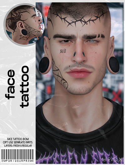 [ES] Face Tattoo SAD .pack