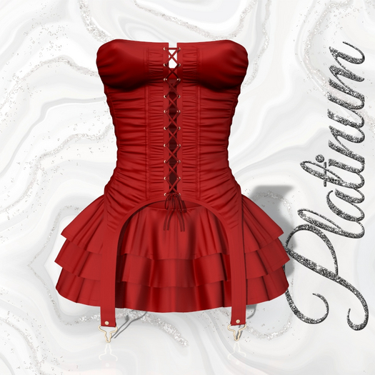 WAIFUS Corset Outfit Red
