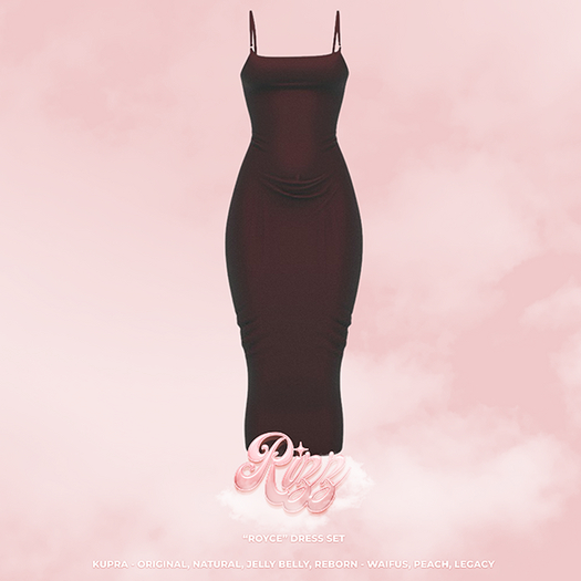 "RIZZ" X "ROYCE" DRESS - RED VELVET