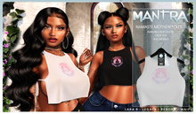 MANTRA :: NAMASTE TOP WHITE