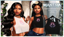 MANTRA :: NAMASTE TOP BLACK