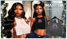 MANTRA :: NAMASTE TOP GRAY