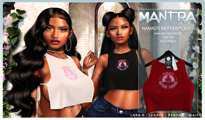 MANTRA :: NAMASTE TOP RED