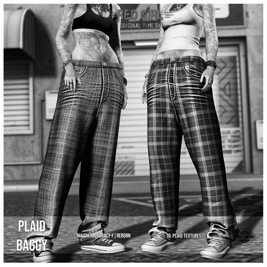 [RED GIRL] Plaid Baggy DEMO - [addme]