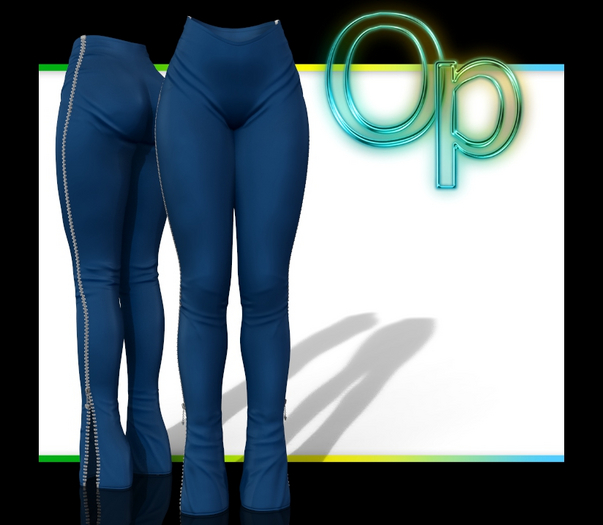 Blue Zipper Pants Legacy