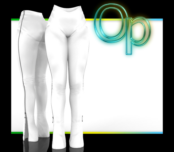 White Zipper Pants Legacy