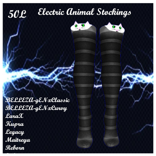 Electric Animal Stockings Kittah  Add me to Unpack