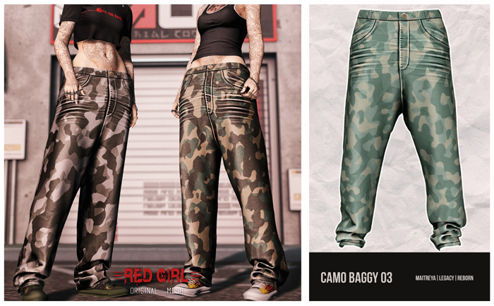 [RED GIRL] Camo Baggy 03 - [addme]
