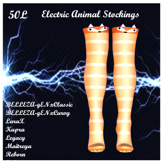 Electric Animal Stockings Fox Add me to Unpack