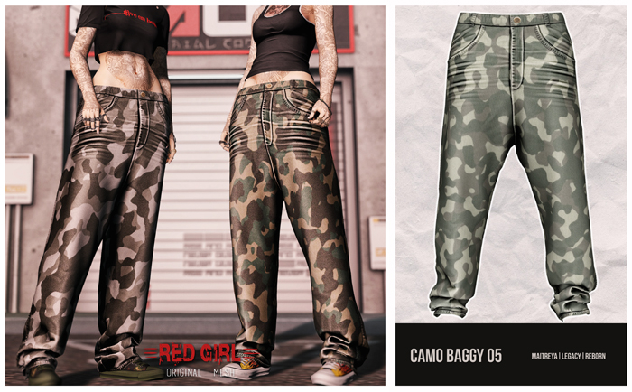 [RED GIRL] Camo Baggy 05 - [addme]