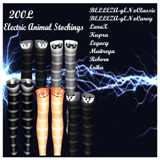 Electric Animal Stockings  Fat pack  Add me to Unpack