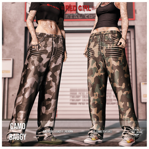 [RED GIRL] Camo Baggy {FATPACK} - [addme]