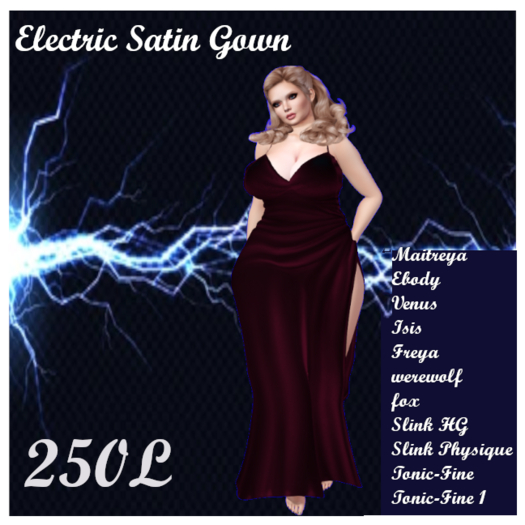 Electric Satin  Gown Red Add me to Unpack